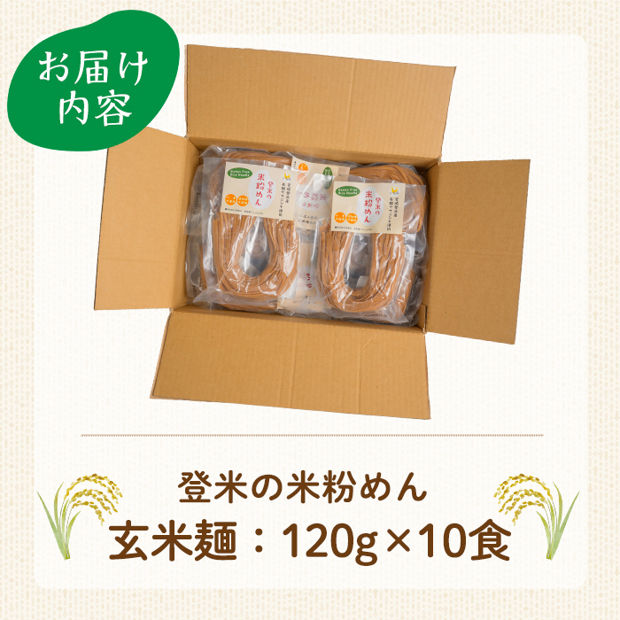 登米の米粉めん 120g×10食 玄米麺 グルテンフリー 小麦不使用 米粉めん 有機ササニシキ使用 ダイエット 小分け 国産 うどん 焼きそば 中華 そうめん パスタ ラーメン 麺【株式会社いなほ】 tm263