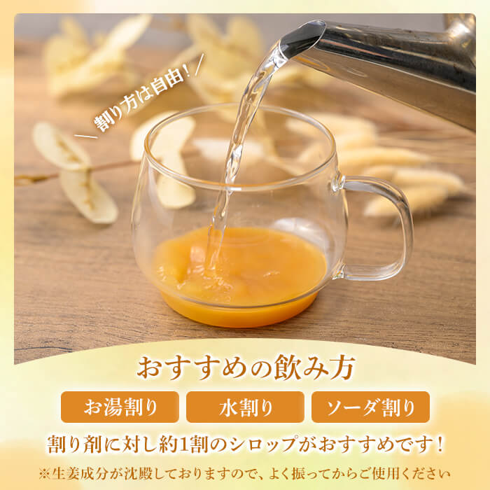 抗酸化野菜 生姜シロップ 計1kg (250g×4個) ジンシャーシロップ ジンジャー ジンジャーエール しょうがシロップ しょうが 生姜 国産生姜 炭酸割り 【株式会社NARIDAヘルスサポート】tm339