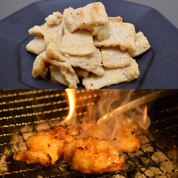 今夜は牛シマ腸祭り 塩味 辛味噌味 食べ比べ 800g (各約200g×2パック) 約5～6人前 シマ腸 シマチョウ 牛肉 肉 お肉 辛みそ 味付き ホルモン おつまみ 冷凍 【株式会社佐利】tm412