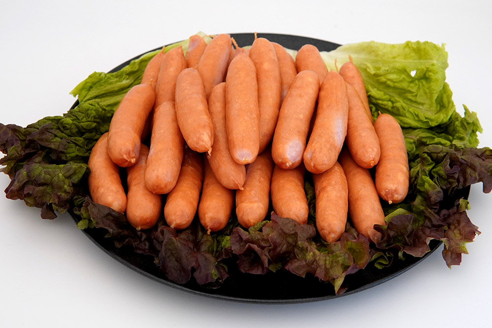 あらびきスモークポークソーセージ 500g×5P（約30本×5パック）計2500g