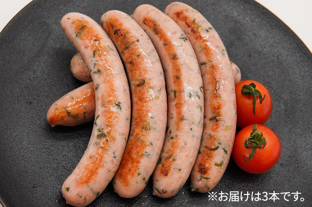 栗駒山麓産行者にんにくソーセージ (3本入) 150g