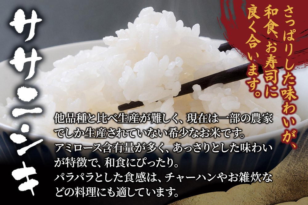 【令和7年産・白米】宮城県産 ササニシキ 30kg (5kg×6袋)