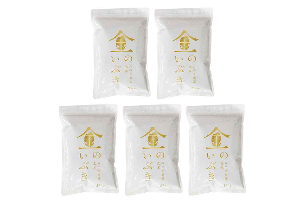 米【玄米】金のいぶき 5kg（1kg×5袋）