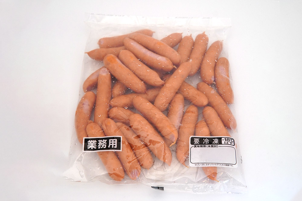あらびきスモークポークソーセージ 500g×5P（約30本×5パック）計2500g