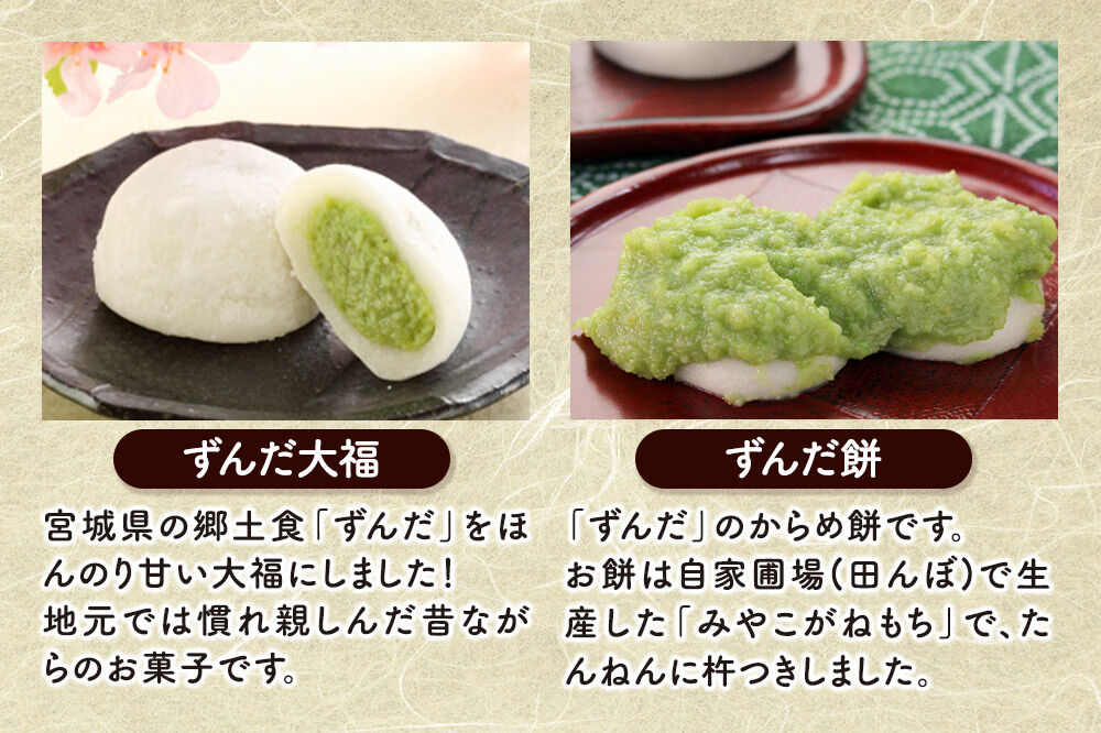 栗駒山麓のめぐみ でんのずんだセット 餅 もち もちっ小屋でん もちでん [餅 もち もちっ小屋でん もちでん]