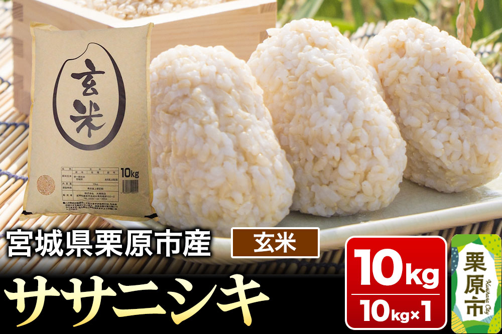 【令和7年産・玄米】宮城県産 ササニシキ 10kg (10kg×1袋)