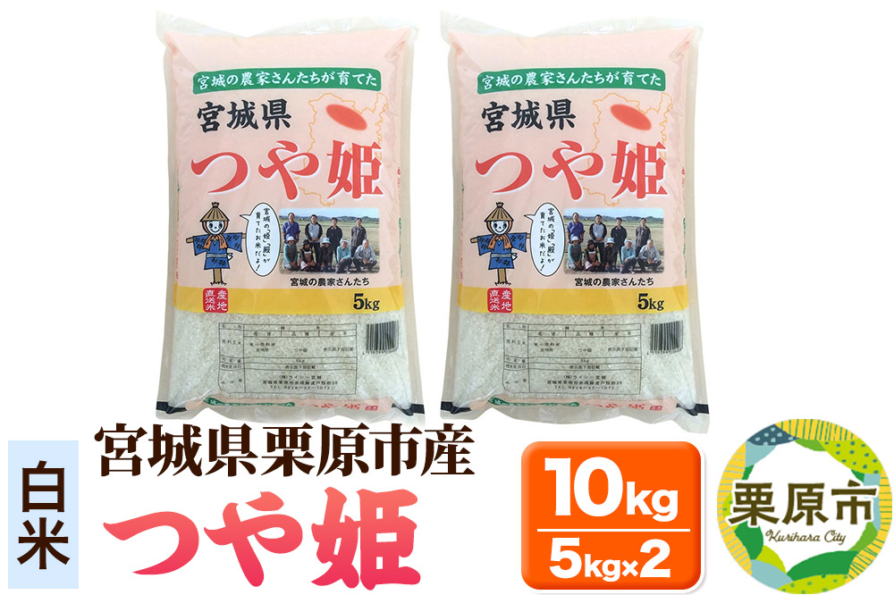 【白米】令和7年産 つや姫 10kg(5kg×2袋) 宮城県栗原市産