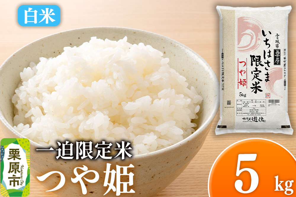 【白米】令和7年産 一迫限定米 つや姫 5kg