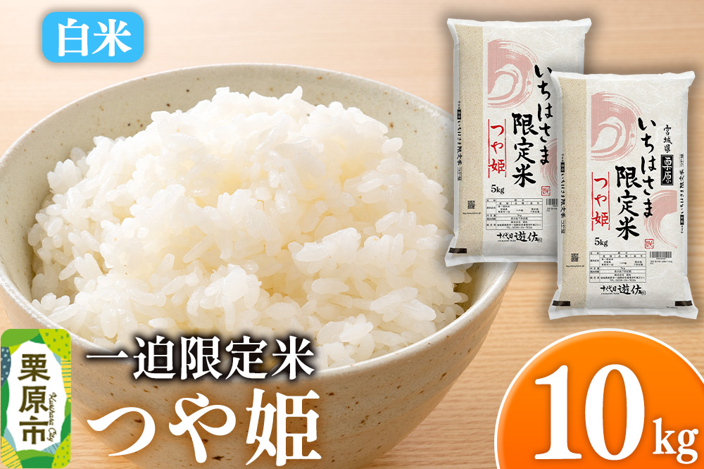 【白米】令和7年産 一迫限定米 つや姫 10kg（5kg×2袋）