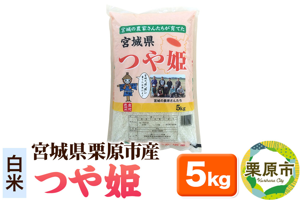 [白米]令和6年産 つや姫 5kg 宮城県栗原市産