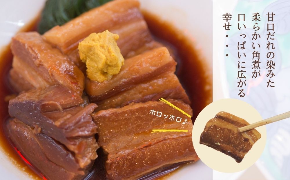 豚角煮 5袋セット(170g×5袋) 常温保存 角煮 レトルト パウチ 