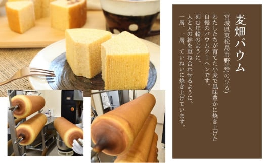 絶景バウムクーヘン 其の一 麦畑バウム （全粒粉ソフト） 