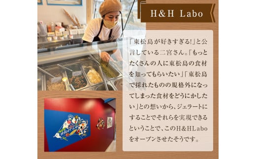 ジェラート 東松島のベストセレクトジェラート6個セット 