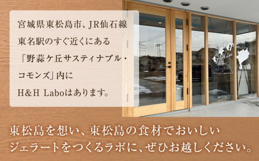 ジェラート 東松島のベストセレクトジェラート6個セット 