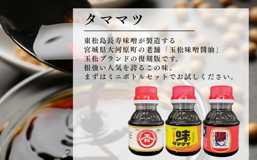 【玉松味噌醤油】 玉松 100ml 3本セット×3箱 合計900ml 土佐醤