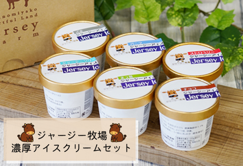 ジャージー牧場　濃厚アイスクリームセット