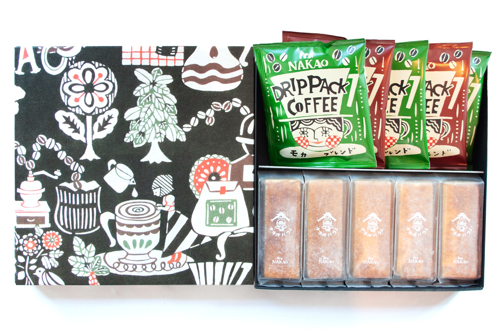 プレーンバウム×ドリップパック｜コーヒー 珈琲 お菓子 スイーツ ギフト 仙台 富谷 なかお NAKAO カフェ 焼菓子 [0235]
