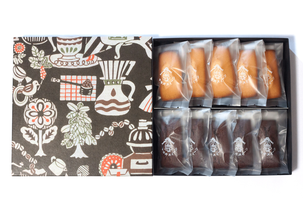 フィナンシェ×フィナンシェショコラ｜お菓子 ギフト スイーツ 焼菓子 仙台 富谷 なかお NAKAO カフェ [0239]