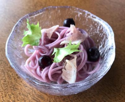 富谷 ブルーベリー パスタ 8食入り｜パスタ スパゲティ オリジナルパスタ [0227]