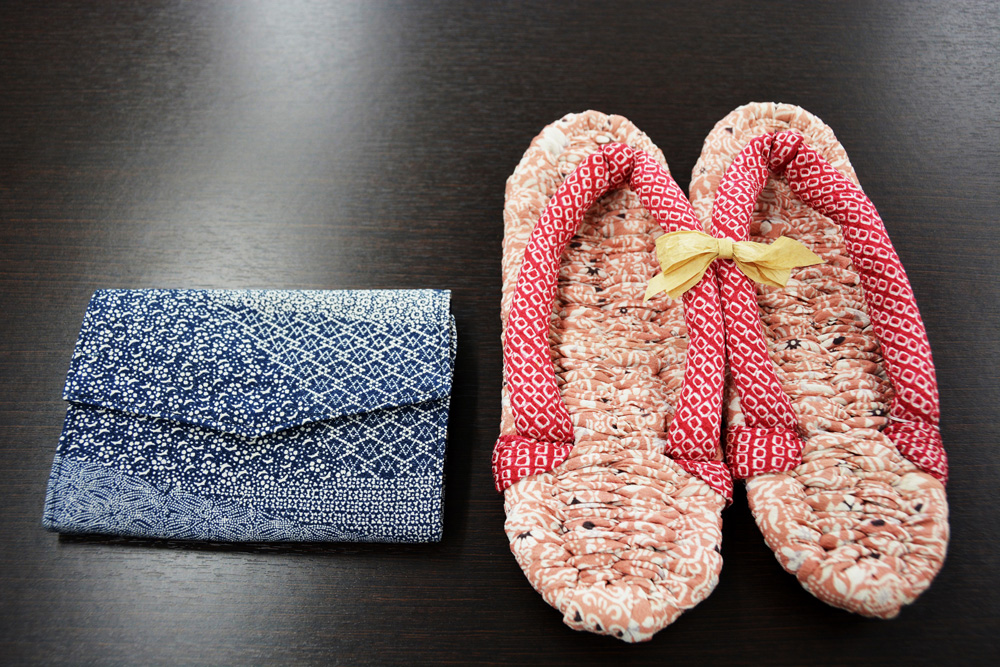 布ぞうりとカード入れのセット (ルームシューズ 室内履き カードケース) [0053]