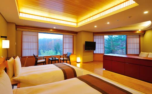 竹泉荘スーペリアツイン　平日ペア宿泊券（1泊2食付）　【04301-0297】