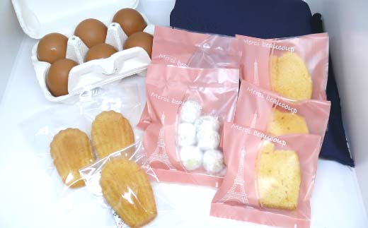 蔵王琥珀卵とお菓子の詰合せB　【04301-0307】