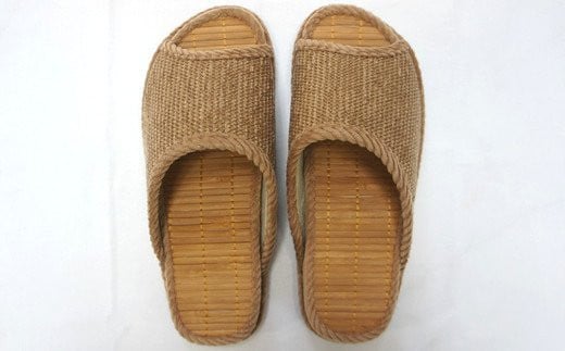 Ｄ型セノーテモールスリッパ　ブラウン　＜紳士用Ｌサイズ（約27.5cmまで）＞　【04301-0362】