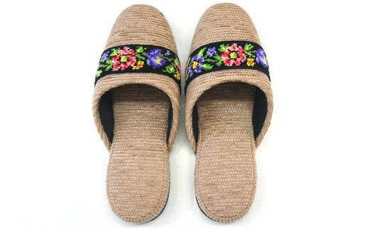 シェニールモール織吊込スリッパ（約25cmまで）＜カラー：ベージュ＞　【04301-0365】