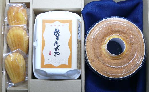 蔵王琥珀卵とお菓子の詰合せA　【04301-0306】