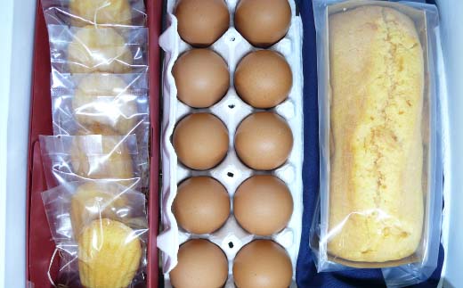 蔵王琥珀卵とお菓子の詰合せD　【04301-0309】