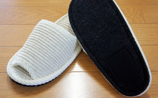 スリッパ2足セット　＜インドコットン・フェルト底・Ｍサイズ(約25㎝まで)＞　【04301-0344】