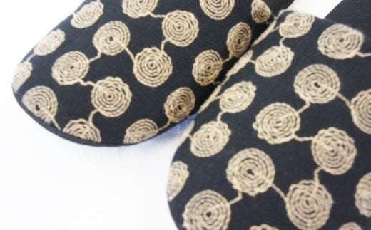 麻６重丸ソフトスリッパ　M（約24cm）・Lサイズ（約27cm）２足セット　【04301-0352】