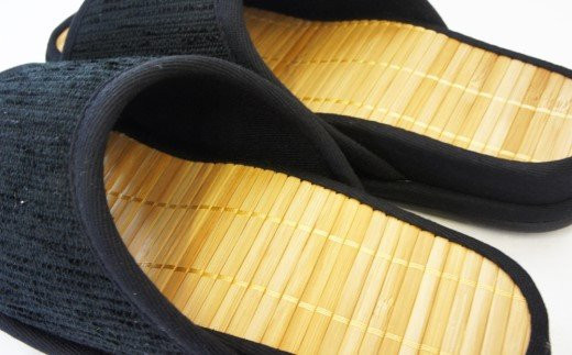 Ｄ型セノーテモールスリッパ　ブラック＜婦人用Ｍサイズ（約24cmまで）＞　【04301-0361】