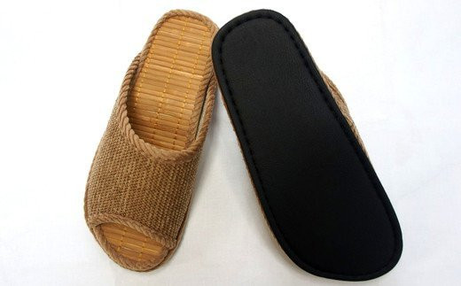 Ｄ型セノーテモールスリッパ　ブラウン　＜紳士用Ｌサイズ（約27.5cmまで）＞　【04301-0362】