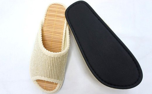 Ｄ型セノーテモールスリッパ　ベージュ　＜紳士用Lサイズ（約27.5cmまで）＞　【04301-0363】