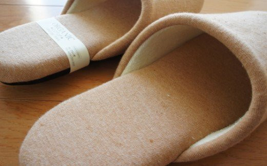 オーガニックコットンソフトスリッパ　M（約24cm）・Lサイズ（約27cm）2足セット　【04301-0351】