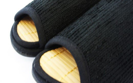 Ｄ型セノーテモールスリッパ　ブラック＜婦人用Ｍサイズ（約24cmまで）＞　【04301-0361】