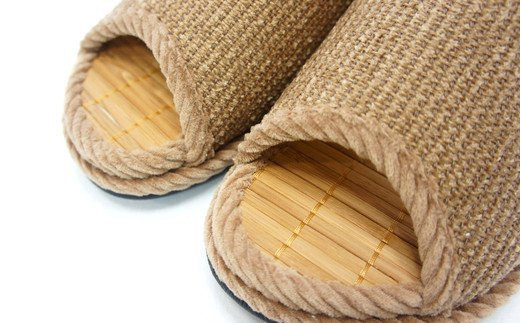 Ｄ型セノーテモールスリッパ　ブラウン　＜紳士用Ｌサイズ（約27.5cmまで）＞　【04301-0362】