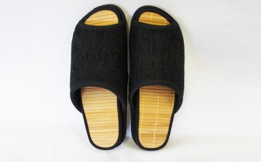 Ｄ型セノーテモールスリッパ　ブラック＜婦人用Ｍサイズ（約24cmまで）＞　【04301-0361】