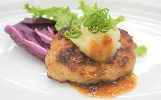 手作り粗挽きハンバーグ　＜蔵王町産豚肉「JAPAN X」使用＞　【04301-0168】