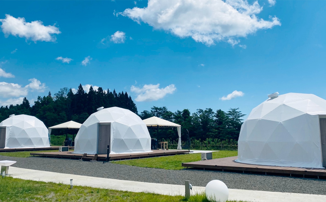 【1泊2食・ジャグジー付き】CHILL OUT GRAMPING ZAO 4名様宿泊チケット　【04301-0805】