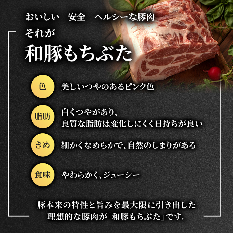 【定期便 3回】肩ロース スライス 和豚 もちぶた 200g×5 (1kg) 豚肉 ポーク 肉 豚 国産 宮城県産 小分け スライスカット ストック 精肉