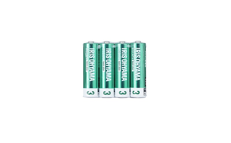 乾電池 BIGCAPA basic plus アルカリ乾電池 単3形4本パック LR6Bbp/4