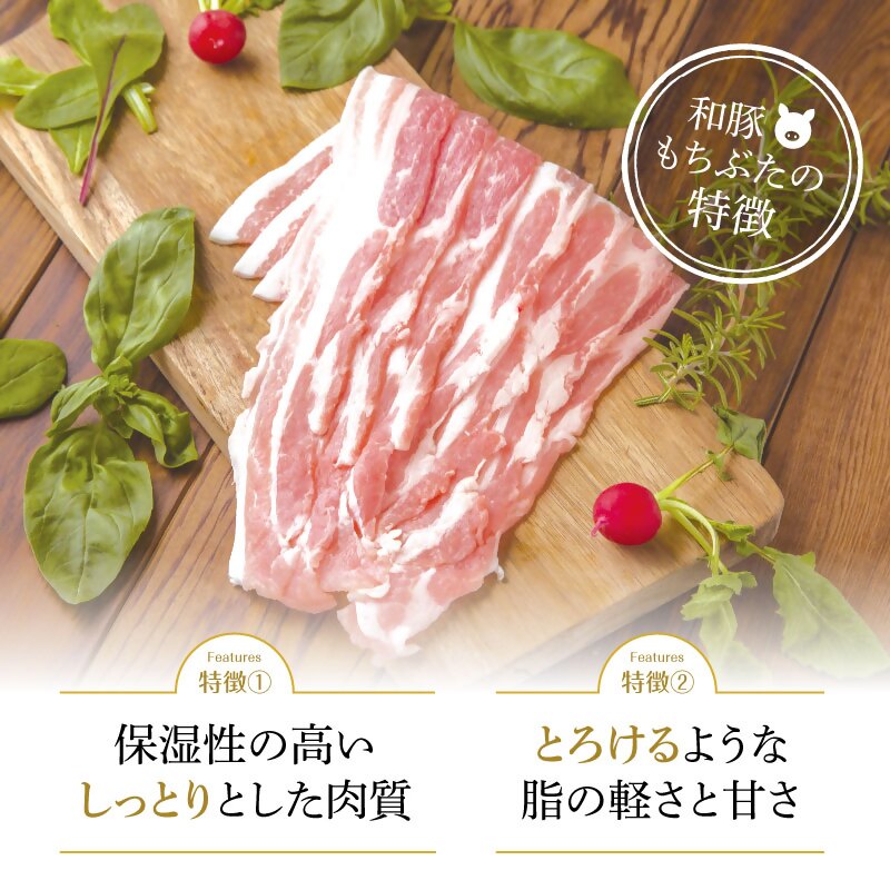 【定期便 6回】和豚 もちぶた 豚ばら スライス 200g×5 (1kg) 豚肉 ポーク 肉 豚 国産 宮城県産 小分け バラ肉 スライスカット 豚バラ肉 豚バラスライス大容量 ストック