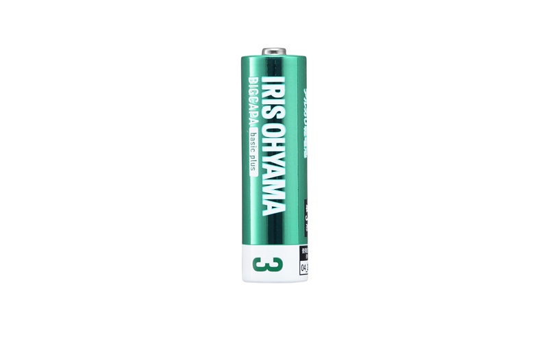 乾電池 BIGCAPA basic plus アルカリ乾電池 単3形4本パック LR6Bbp/4