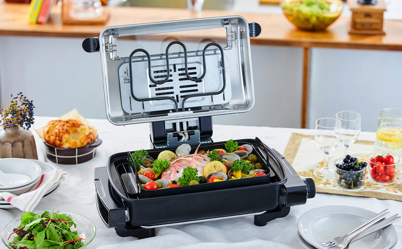 ロースター  マルチロースター  EMT-1103-B ブラックホット アイリスオーヤマ