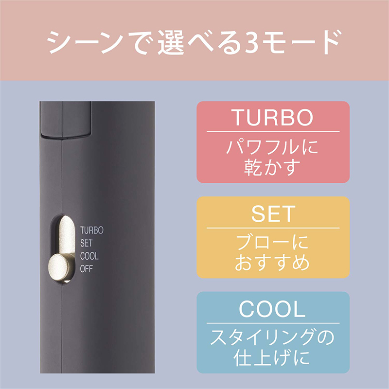 ドライヤー イオンドライヤー HDR-M201-H ダークグレー 大風量 速乾 遠赤外線 マイナスイオン ミコラ  MiCOLA ヘアドライヤー ヘアードライヤー 冷風 軽量 コンパクト 折りたたみ アイリスオーヤマ