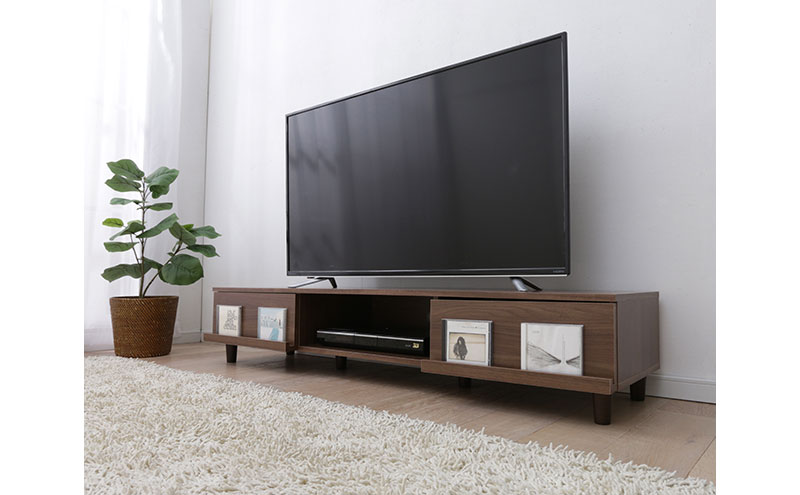 テレビ台 AVボードボックスタイプ BAB-150A ウォールナット テレビ台 脚付き 収納 ローボード おしゃれ 150cm テレビボード テレビラック TV台 TVボード 一人暮らし 新生活 リビング アイリスオーヤマ