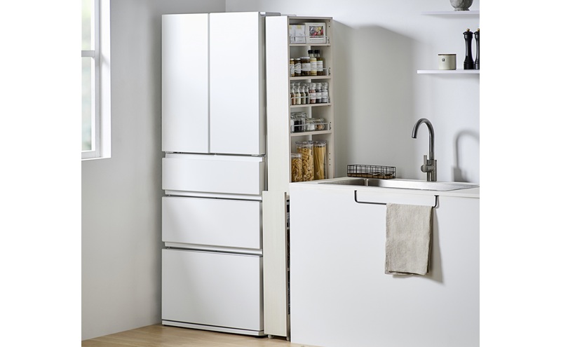 キッチン隙間収納ラック KSRーH140 ホワイト 隙間収納 すきま収納 ラック 14cm キッチンラック スリム キャスター付き ストッカー 収納 おしゃれ パントリー 棚 薄型 冷蔵庫横 洗面所 キッチン収納 アイリスオーヤマ ハイタイプ