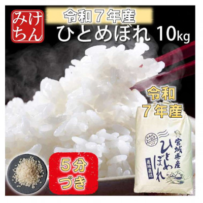 令和7年産　宮城県産ひとめぼれ10kg　5分づき